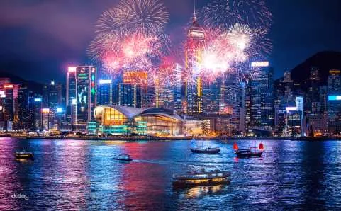 National Day Fireworks Yacht Sightseeing Tour｜Buffet on board｜Yau Ma Tei ship