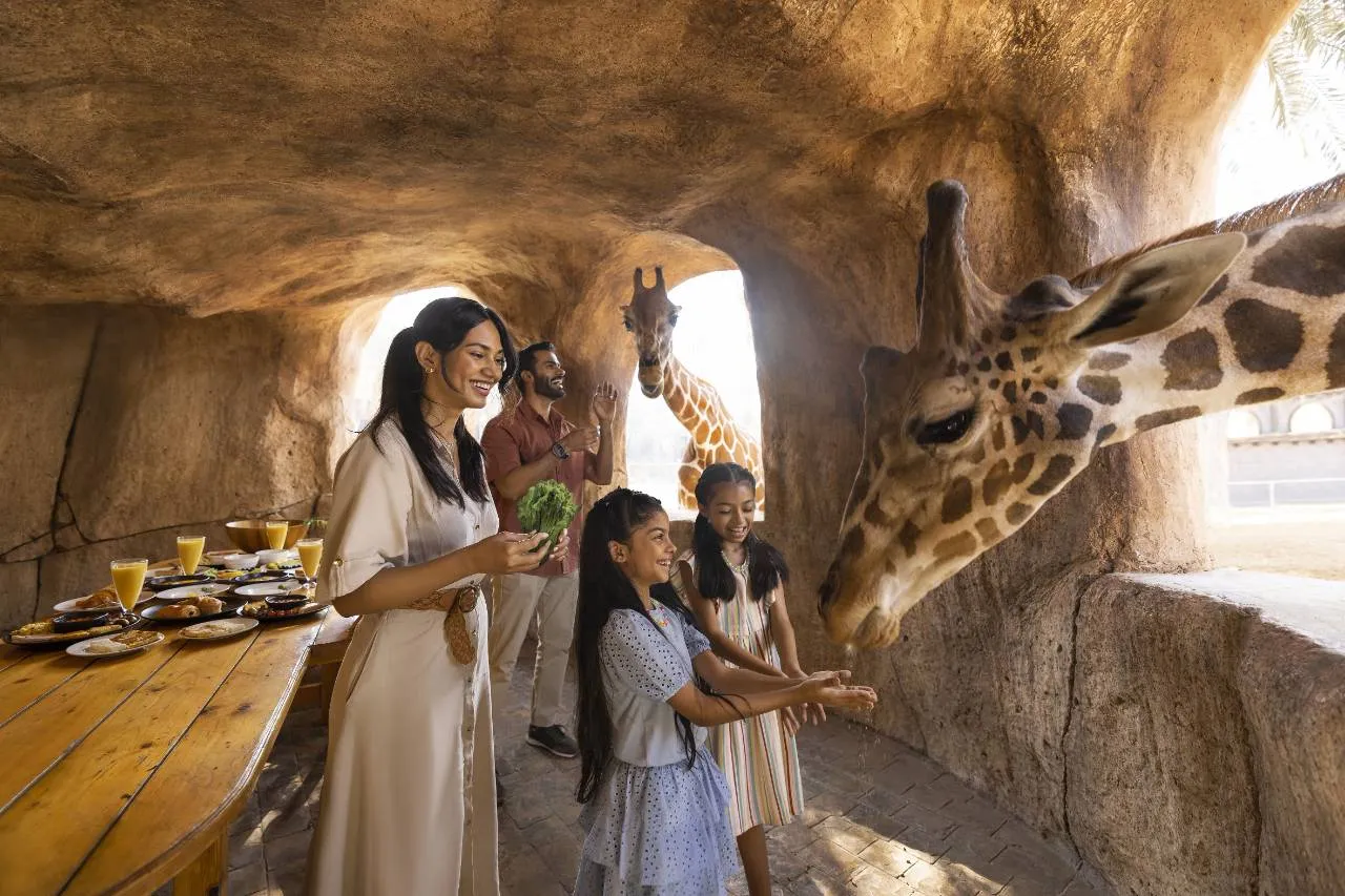 Breakfast with Giraffes at Emirates Park Zoo Abu Dhabi for Up to 4 Guests