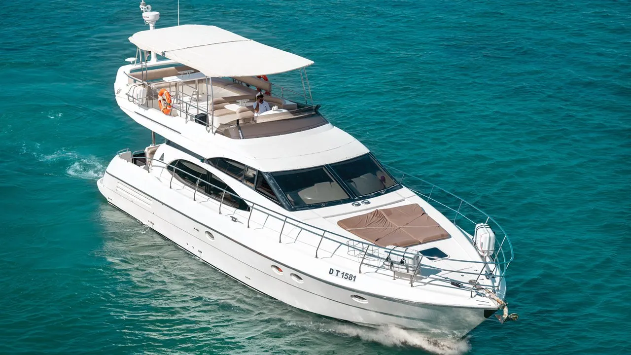 Majesty 58ft Yacht Dubai Marina Tour - includes unlimited soft drinks, tea, coffee and water